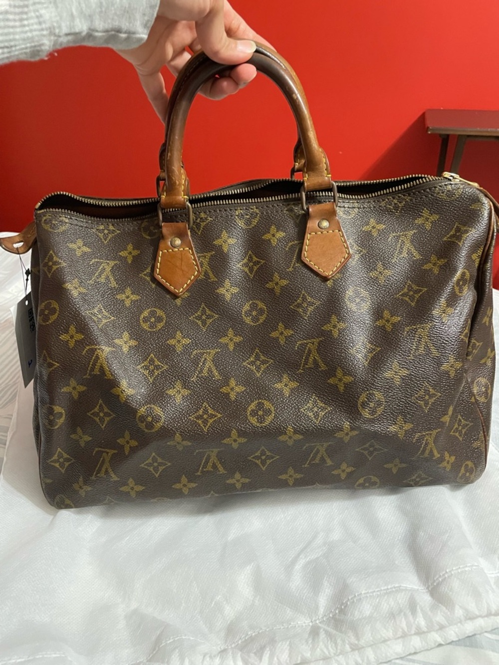 Louis Vuitton Brown Monogram Speedy 35